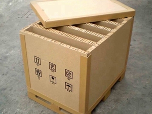 Caja de Embalaje de Palet Corrugado Marrón Ecológica, Caja de Envío Plegable con Asa de Transporte - Product Image 5