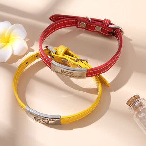 Collar antipérdida para perros Amason con grabado láser y placa de identificación personalizada para mascotas, suministros para perros y gatos - Product Image 1