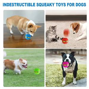 Juguete de Pelota OVNI para Perros con Luz y Rebote Automático, Disco Volador Interactivo para Exteriores, para Perros y Gatos, Limpieza de Dientes de Perro - Product Image 5