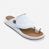 Sandales professionnelles pour hommes en PU, tongs, chaussures de mode, pantoufles arabes