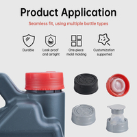 Bouchons de bouteilles en plastique pour huile moteur de qualité supérieure Fanxun