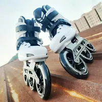 Patins à roulettes de course à trois roues pour adultes et enfants, grande taille, roues de 125 mm