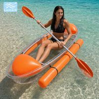 Sac flottant latéral transparent pour siège de kayak en cristal coloré avec kit complet pour le tourisme, fabriqué en Chine par Lumark Rotomolded
