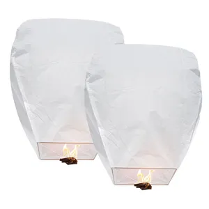 Lanternas de papel 100% biodegradáveis de alta qualidade para orar, lanternas voadoras do céu