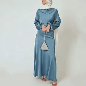 2023 Ramadan Women Muslim Dress Modest Party Maxi Dresses Islamic Clothing