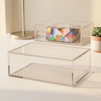 Boîte de protection en acrylique haute transparence ETB, boîte de présentation sur mesure protégée contre les UV pour jeux de cartes à collectionner