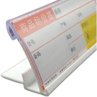 Porte-étiquettes en plastique à clipser pour tickets de prix, pour la vente au détail, séparateurs en PVC
