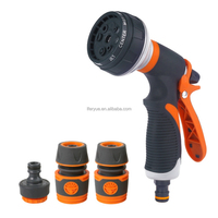 Pistolet d'arrosage haute pression 8 modes réglables pour plantes, voitures, animaux domestiques, avec raccord de jardin et accessoires