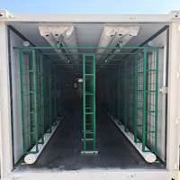 Projet clé en main de serre verticale en conteneur pour la culture de champignons, fournitures pour ferme en conteneur maritime