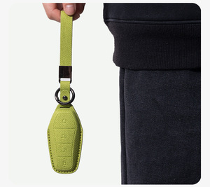 Étui de protection pour clés de voiture en cuir PU Biyadi, version sans cordon, étanche, antidérapant et résistant à l'usure - Product Image 6