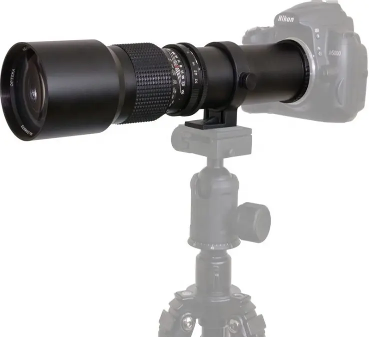 Lensa kamera telefoto 500mm f8 kualitas tinggi untuk Canon, Nikon, Sony NEX