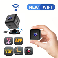 Mini Cámara WiFi CMOS, DVR Inalámbrico, Cámara de Vigilancia, Detección de Movimiento, Visión Nocturna, Ángulo de 120°, Seguimiento Inteligente, 256GB, ABS