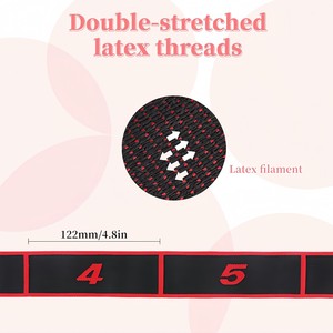 Portable Home Studio Exercise <b>Workout</b> Elastic Stretching Body Shape Lightweight Multi Loop Yoga Stretch Strap Resistance <b>Band</b> - Product Image 2