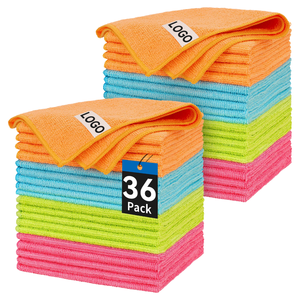 Khăn lau chuyên nghiệp sợi microfiber cao cấp dùng cho salon làm đẹp và rửa xe, 300gsm, hình vuông - Product Image 1