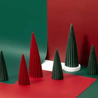 Céramique rouge/vert décoration de sapin de noël décoration de bureau ornements de noël luxe