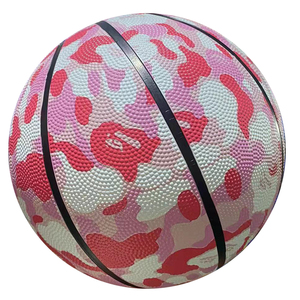 Logo personalizzato promozionale alla rinfusa in gomma nera squadra di basket sport outdoor formato 7 personalizza la tua palla da basket - Product Image 5