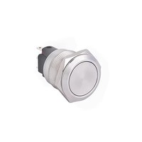 ELEWIND Interrupteur à bouton-poussoir momentané en acier inoxydable 19 mm 1NO1NC PM195F-11/S 220v Max. Sans lumière LED