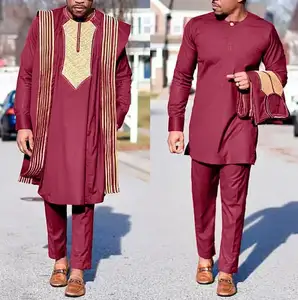 H & D Style Neue gute Qualität Mode Kurta African Kitenge Top Designs für Männer