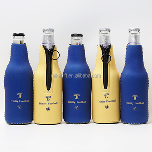 Sublimación Cuello largo Aislante Neopreno Stubby Cooler Holder Keep Drink Botella de cerveza fría con cremallera - Product Image 1