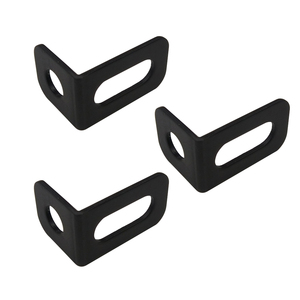 काले कोने संभालो, 90 डिग्री के कोण संयुक्त ब्रैकेट बांधनेवाला पदार्थ के लिए लकड़ी फर्नीचर Bedframe कैबिनेट दराज कुर्सी - Product Image 2