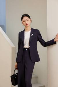 HARCHOY 2026 Vente en gros Costume pour femme Printemps Été Costume d'affaires Veste noire pour le bureau Entretien <span class=keywords><strong>Blazer</strong></span> Pantalon Ensemble Respirant - Product Image 2