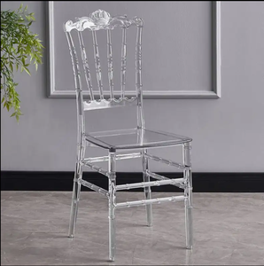 Silla Transparente de PC para Bodas y Eventos, Silla Napoleón de Lujo con Cojín para Banquetes y Recepciones, Venta al Por Mayor - Product Image 5