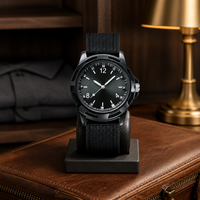 Montre-bracelet classique pour homme à quartz, boîtier en alliage, bracelet en nylon tressé, style tendance, montre pour homme