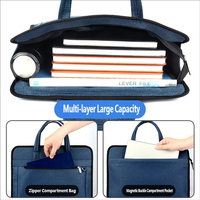 Porte-documents pour hommes, sac d'affaires pour ordinateur portable, sac de conférence de bureau, sac d'avocat étanche à fermeture éclair, sacs à main pour hommes, logo personnalisé