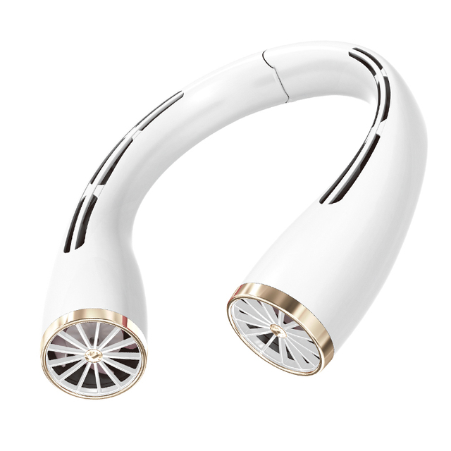 Quiet Neck Fan Rechargeable Bladeless Turbo Ventilador De Cuello Fan Portable Neck Cooling Fan