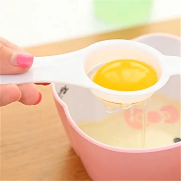 Mini Uova Utensili Da Cucina Albume e Tuorlo Separazione Macchina Creativa Maniglia Paglia di Grano Tuorlo D'uovo Separatore