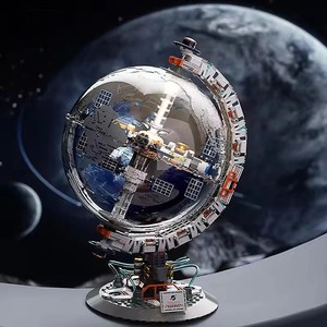 Série aérospatiale EPT <span class=keywords><strong>Breaking</strong></span> <span class=keywords><strong>Dawn</strong></span>, Globe transparent sur le thème de l'espace, jouet de construction de blocs créatifs pour enfants, coffrets emballés - Product Image 5