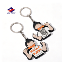 Longzhiyu, 20 ans d'expérience, conception personnalisée, super usine, bonne qualité, porte-clés en PVC souple 2D 3D, logo personnalisé, porte-clés en caoutchouc