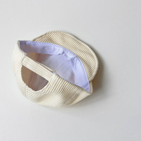 Chapeaux Enfants Filles et Accessoires Bébé, Casquette Bébé en Velours Côtelé à Motif Ours de Dessin Animé, Casquette de Baseball Printemps-Automne pour Garçons et Filles
