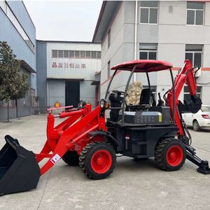 Matériel de construction Mini chargeuse sur pneus 4x4 chargeuse pelleteuse articulée chargeuse pelleteuse à roue diesel - Product Image 1