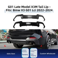 Alerón Trasero para BMW X3 G01 LCI M Sport 2022-2024, Moldura de Parachoques Trasero ABS, Negro Piano