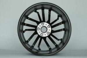 Velg Racing Alloy Baru 19 inci 5x112 30mm ET Gloss Black Machined Multi Spoke untuk Tesla Model 3 - Product Image 4