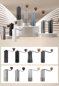 Molinillo de granos de café con logotipo personalizado <span class=keywords><strong>420</strong></span> CNC de acero inoxidable 5 6 7 Core Burr, molinillo de café Manual de espesor de molienda ajustable - Product Image 2