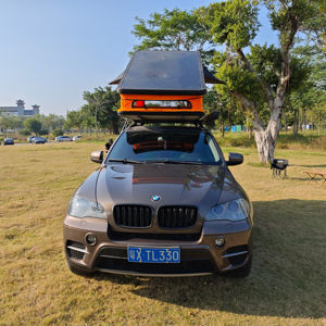 Carpa de Techo de Aleación de Aluminio de Doble Capa Totalmente Automática, Impermeable para las Cuatro Estaciones, de Fácil Montaje, para Campamento en Auto - Product Image 1