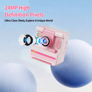 D7 Kinder Sofortbildkamera 2,4-Zoll IPS-Bildschirm Eingebauter LED-Blitz Austauschbares Objektiv WLAN 140° Weitwinkel-Video - Product Image 6