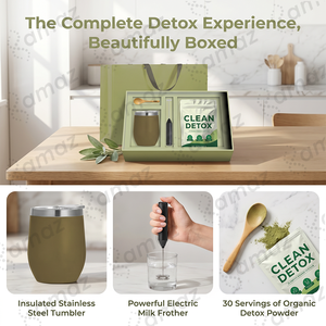 Amaz Oem Poudre Détox <span class=keywords><strong>Minceur</strong></span> Sans Sucre, Brûle-Graisse, Superaliment Purifiant, <span class=keywords><strong>Jus</strong></span> Détoxifiant avec 35 Fruits et Légumes et Aloe - Product Image 4