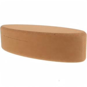 Bloc de yoga ovale en liège haute densité antidérapant CZFIT – Accessoire de fitness pour le Pilates et le soutien des étirements du dos lors de l'entraînement - Product Image 1