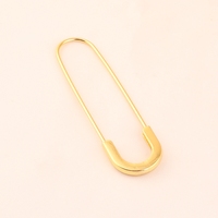 Broche de sécurité en métal doré personnalisée, grande et robuste, en forme de U, pour la mode