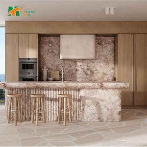 Encimera <span class=keywords><strong>de</strong></span> Cocina Moderna <span class=keywords><strong>de</strong></span> Mármol Natural Beige Bianca Perla MTSTONE, Mesa Central para Isla <span class=keywords><strong>de</strong></span> Cocina - Product Image 6