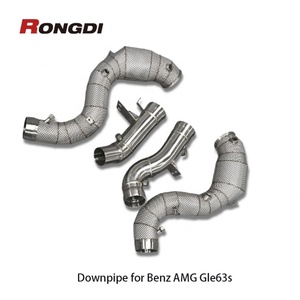 ท่อลงไอเสียแบบ High Flow Catted 200 Cell สแตนเลส 304 หนา 1.5 มม. สำหรับ Mercedes Benz GLE63S GLS63 M177 4.0T - Product Image 6