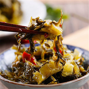 Vente en gros de snacks chinois : légumes marinés, cornichons à la <span class=keywords><strong>moutarde</strong></span>, conservés dans la saumure, sachets de 75g - Product Image 1