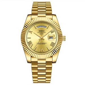 Reloj de Cuarzo de Lujo para Hombre, Marca Drioshipping, Nuevo Modelo 2628, Acero Inoxidable Plateado, Multifuncional, Esfera Verde, 40MM, Aleación, a la Moda - Product Image 4