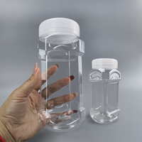 Pot de stockage alimentaire personnalisé en plastique PET de 1000 ml vide pour beurre de cacahuète, confiture, sauce, gelée, avec couvercle