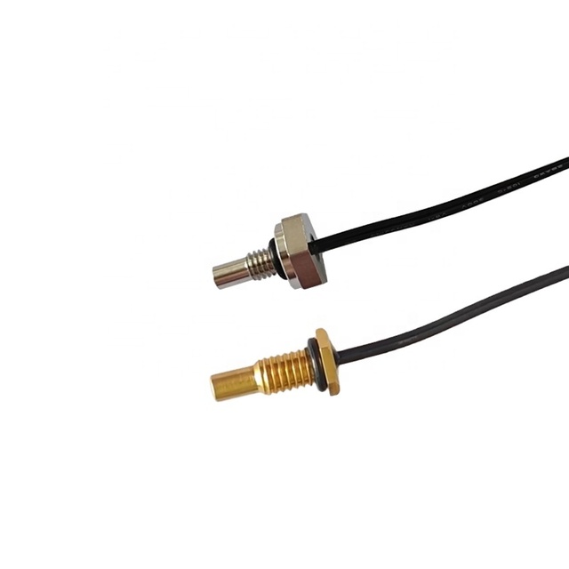 GUANDE Threaded Temperature Sensor Brass SUS304 NTC 100K Probe Quick Connect Analog Output 1% Accuracy -30~125C Range for Coffee