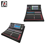 Console de mixage audio professionnelle 20 canaux pour scène, système sonore, contrôleur DJ karaoké, console audio alimentée, enregistrement USB en métal