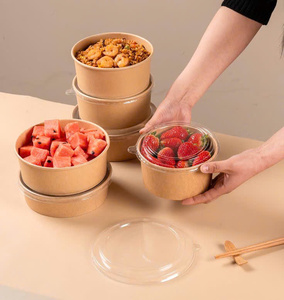 Eco Friendly Paper 1050ml Bowl for Salad Soup Rice and <b>Noodles</b> Disposable Food Packaging OEM ODM Manufacturer Vietnam - Product Image 3